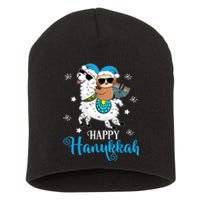 Hanukkah Llamakah Llama Sloth Happy Hanukkah Chanukah Short Acrylic Beanie