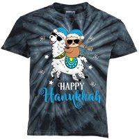 Hanukkah Llamakah Llama Sloth Happy Hanukkah Chanukah Kids Tie-Dye T-Shirt