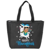 Hanukkah Llamakah Llama Sloth Happy Hanukkah Chanukah Zip Tote Bag