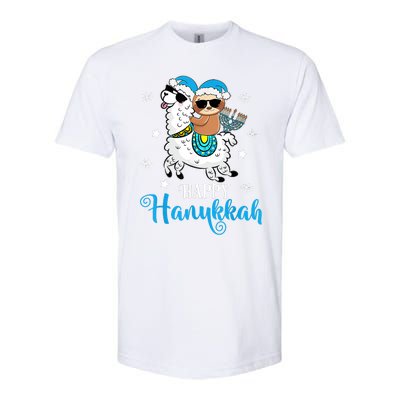 Hanukkah Llamakah Llama Sloth Happy Hanukkah Chanukah Softstyle CVC T-Shirt