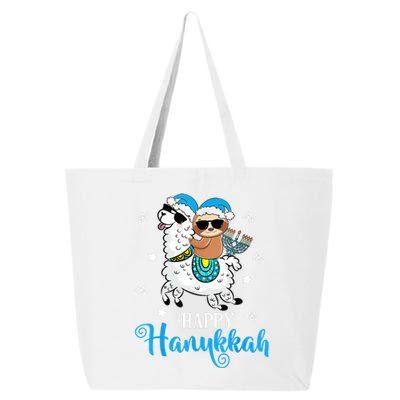 Hanukkah Llamakah Llama Sloth Happy Hanukkah Chanukah 25L Jumbo Tote