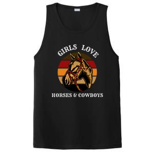 Horse Lovers  Love Horses And Cow Western Lover Gift PosiCharge Competitor Tank