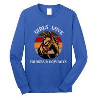 Horse Lovers  Love Horses And Cow Western Lover Gift Long Sleeve Shirt