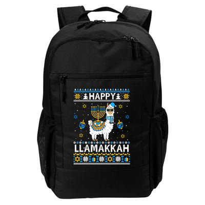 Happy Llamakkah Llama Alpaca Hanukkah Ugly Sweater Chanukah  Backpack