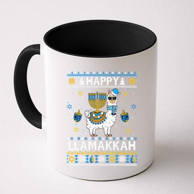 Happy Llamakkah Llama Alpaca Hanukkah Ugly Sweater Chanukah  Mug