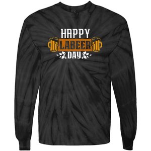 Happy Labeer Labor Day Gift Tie-Dye Long Sleeve Shirt