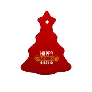 Happy Labeer Labor Day Gift Ceramic Tree Ornament