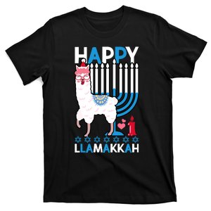 Happy Llamakkah Llama Ugly Hanukkah Ugly Sweater T-Shirt