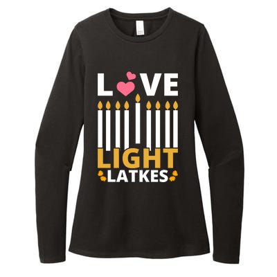 Hanukkah Love Light Latkes Gift Womens CVC Long Sleeve Shirt