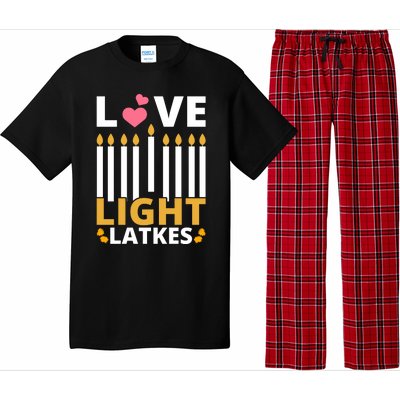 Hanukkah Love Light Latkes Gift Pajama Set