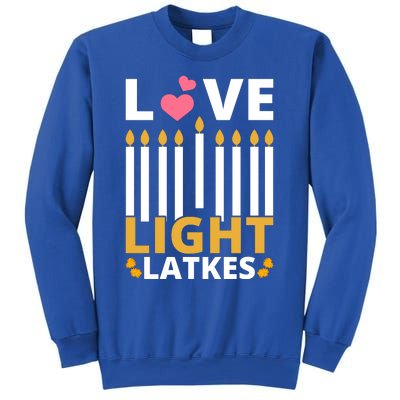 Hanukkah Love Light Latkes Gift Sweatshirt