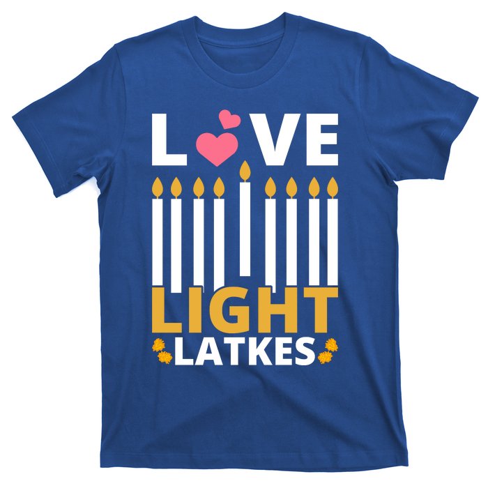 Hanukkah Love Light Latkes Gift T-Shirt