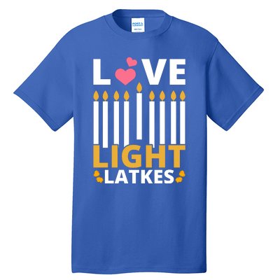 Hanukkah Love Light Latkes Gift Tall T-Shirt