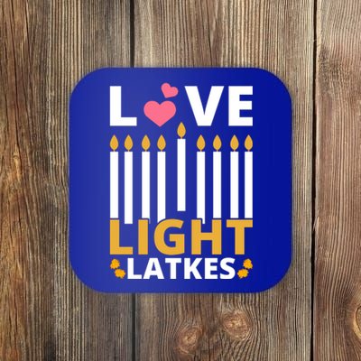 Hanukkah Love Light Latkes Gift Coaster