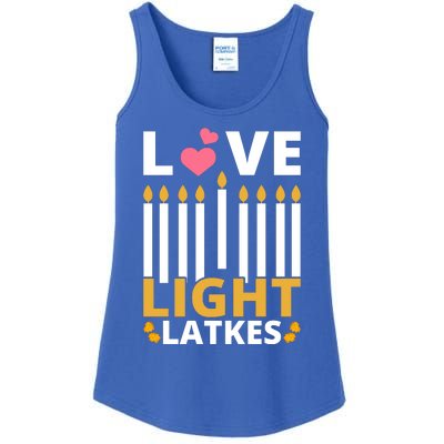 Hanukkah Love Light Latkes Gift Ladies Essential Tank