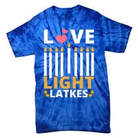 Hanukkah Love Light Latkes Gift Tie-Dye T-Shirt