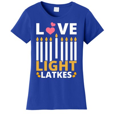 Hanukkah Love Light Latkes Gift Women's T-Shirt