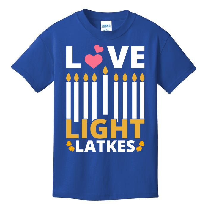 Hanukkah Love Light Latkes Gift Kids T-Shirt