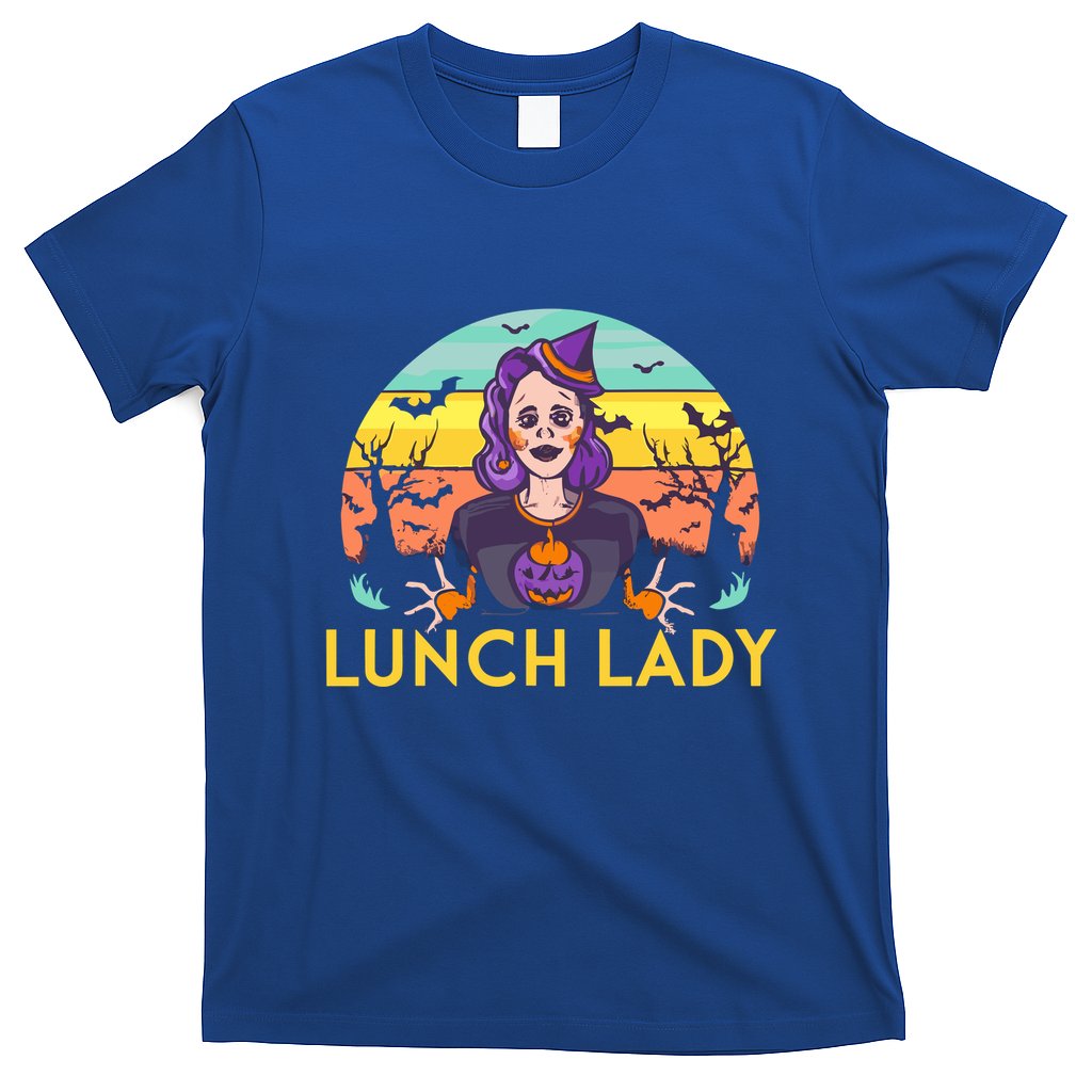 Halloween Lunch Lady Cafeteria Spooky Lunch Lady Halloween T-Shirt