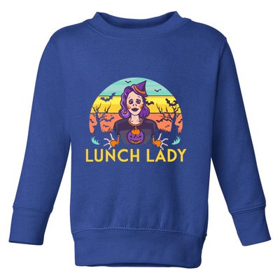 Halloween Lunch Lady Cafeteria Spooky Lunch Lady Halloween Toddler Sweatshirt