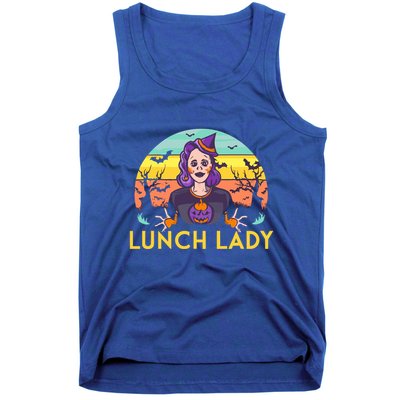 Halloween Lunch Lady Cafeteria Spooky Lunch Lady Halloween Tank Top
