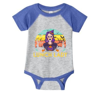 Halloween Lunch Lady Cafeteria Spooky Lunch Lady Halloween Infant Baby Jersey Bodysuit