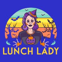 Halloween Lunch Lady Cafeteria Spooky Lunch Lady Halloween Kids T-Shirt