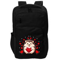 Hedgehog Lover Love Hearts Hedgehog Valentines Day Gift Impact Tech Backpack