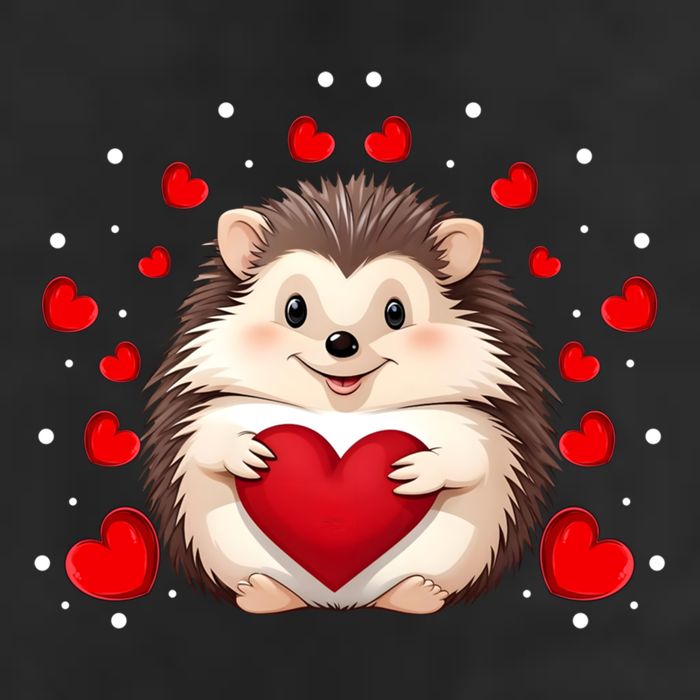Hedgehog Lover Love Hearts Hedgehog Valentines Day Gift 11oz C Handle Ceramic Mug