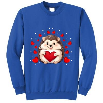 Hedgehog Lover Love Hearts Hedgehog Valentines Day Gift Sweatshirt