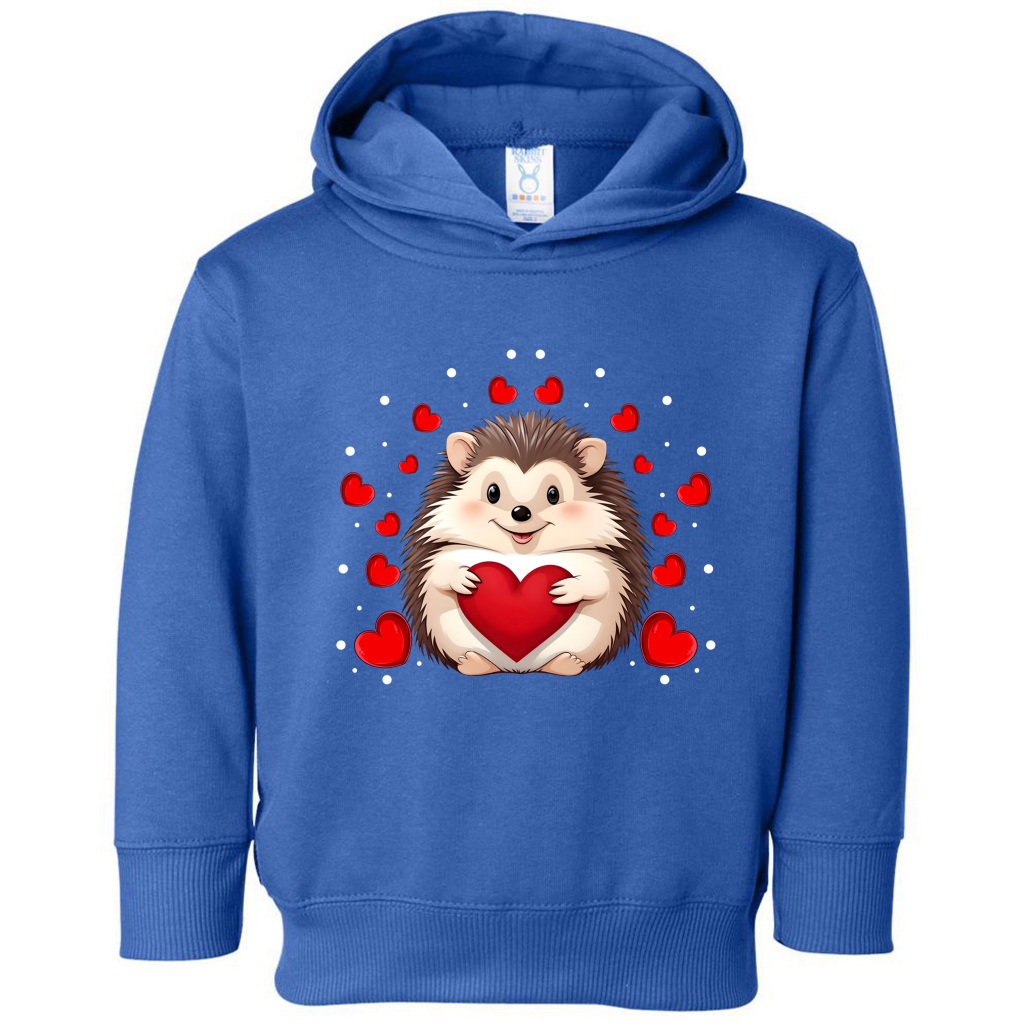 Hedgehog Lover Love Hearts Hedgehog Valentines Day Gift Toddler Hoodie