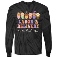 Halloween L&D Labor And Delivery Nurse Party Costume Tie-Dye Long Sleeve Shirt