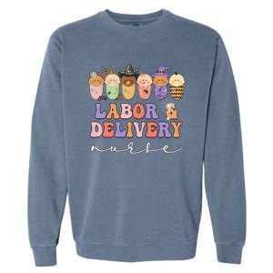 Halloween L&D Labor And Delivery Nurse Party Costume Garment-Dyed Sweatshirt