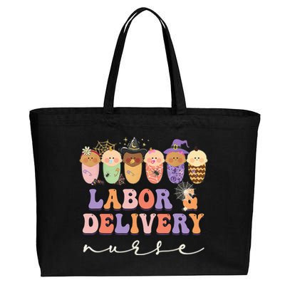 Halloween L&D Labor And Delivery Nurse Party Costume Cotton Canvas Jumbo Tote