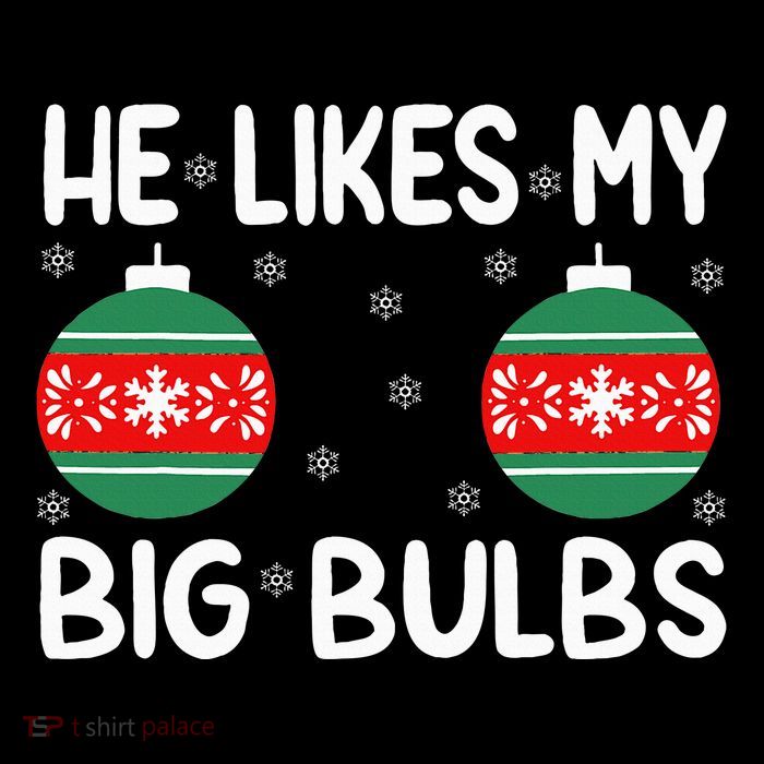 He Likes My Big Bulbs Funny Couples Matching Christmas Backpack