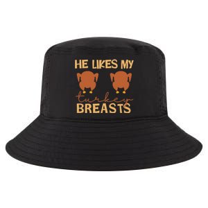 He Likes My Turkey Breasts Couple Matching Cool Comfort Performance Bucket Hat