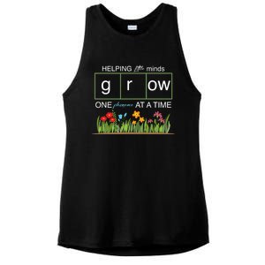 Helping Little Minds Grow Phoneme At A Time Science Coding Cute Gift Ladies PosiCharge Tri-Blend Wicking Tank