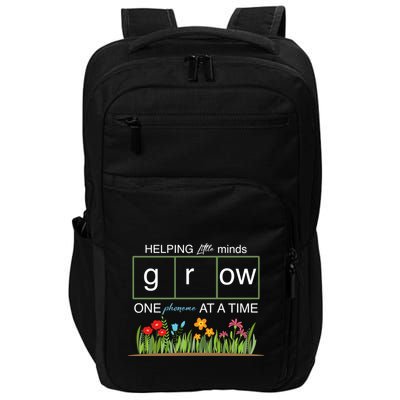 Helping Little Minds Grow Phoneme At A Time Science Coding Cute Gift Impact Tech Backpack