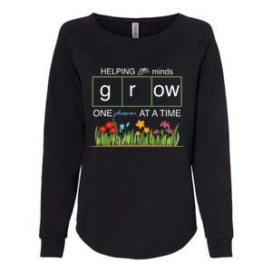 Helping Little Minds Grow Phoneme At A Time Science Coding Cute Gift Womens California Wash Sweatshirt