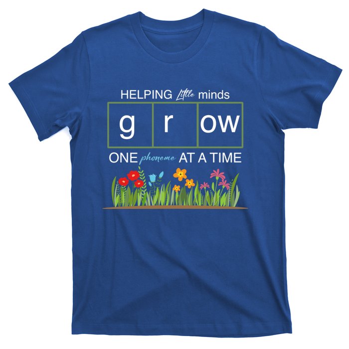 Helping Little Minds Grow Phoneme At A Time Science Coding Cute Gift T-Shirt