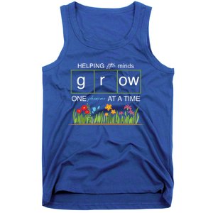 Helping Little Minds Grow Phoneme At A Time Science Coding Cute Gift Tank Top