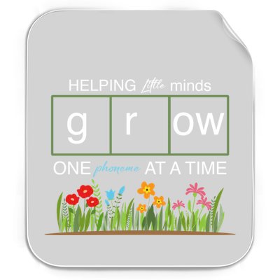 Helping Little Minds Grow Phoneme At A Time Science Coding Cute Gift Permanent Decal Sticker