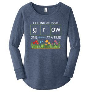 Helping Little Minds Grow Phoneme At A Time Science Coding Cute Gift Women's Perfect Tri Tunic Long Sleeve Shirt