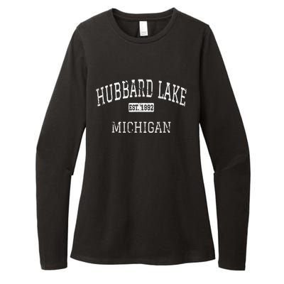 Hubbard Lake Michigan Mi Vintage Womens CVC Long Sleeve Shirt