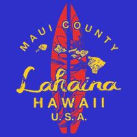 Hawaii Lahaina Maui Vintage Hawaiian Islands Surf Hoodie