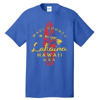 Hawaii Lahaina Maui Vintage Hawaiian Islands Surf Tall T-Shirt