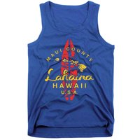 Hawaii Lahaina Maui Vintage Hawaiian Islands Surf Tank Top