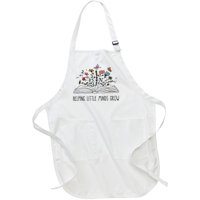 Helping Little Minds Grow Wildflowers Teacher To School Full-Length Apron With Pockets