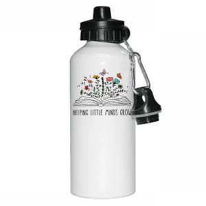 Helping Little Minds Grow Wildflowers Teacher To School Aluminum Water Bottle