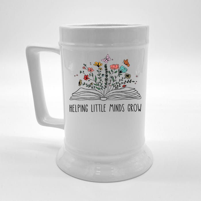 Helping Little Minds Grow Wildflowers Teacher To School Beer Stein